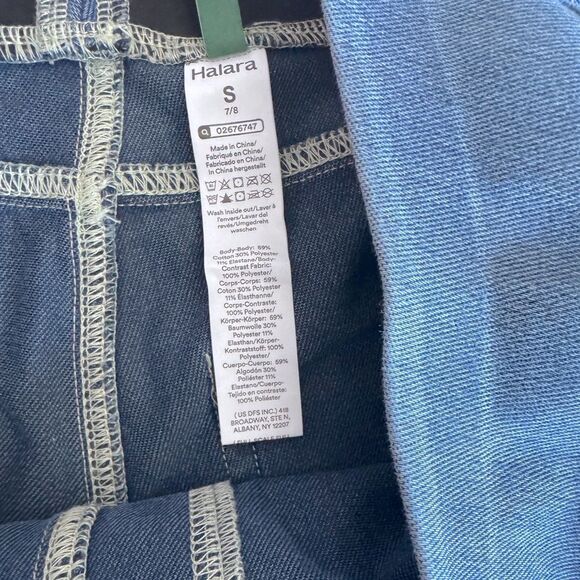 Halara Flex High Waisted Back Side Pocket
Stretchy Knit Denim Casual Leggings - Picture 5 of 6